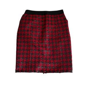 Dolce & Gabbana Houndstooth Pencil Mini Skirt